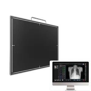 Panel anti-Ray, nirkabel portabel Digital detektor sinar X DR Panel datar 17*14 inci medis 1500cwe
