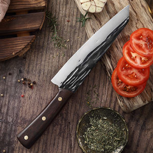 8 pouces forgé <span class=keywords><strong>à</strong></span> la main 4cr13 acier inoxydable Kiritsuke coupe de viande couteau de chef japonais couperet de boucher pour cuisine cuisine métal - Product Image 2