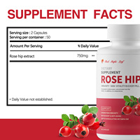 Extracto de Rosa Mosqueta de Alta Potencia - Proporciona Vitamina C y Polifenoles Concentrados para una Mejor Absorción, Suave para el Estómago, 60 Cápsulas