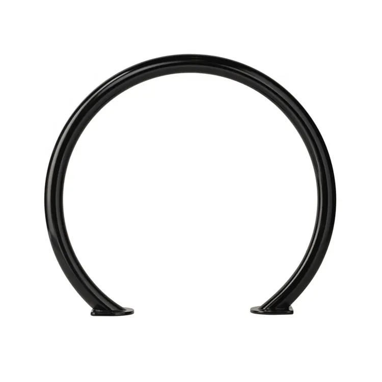 Loop Steel Fahrrad träger Ständer Oberflächen montierter Kreis Fahrrad abstellplatz Rack Fahrrad Display Reifen halter Fahrradst änder