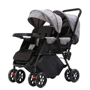 Carrito Doble Compacto JXB de Fácil Plegado para Todas las Estaciones con Toldo Ajustable, Altamente Recomendado - Product Image 4