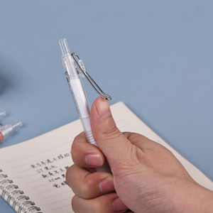 Genvana Chất Lượng Cao Tùy Chỉnh Văn Phòng Gel Bút Công Suất Lớn Trong Suốt Có Thể Thu Vào 0.5Mm Bullet <span class=keywords><strong>Tip</strong></span> Gel Mực Bút - Product Image 3