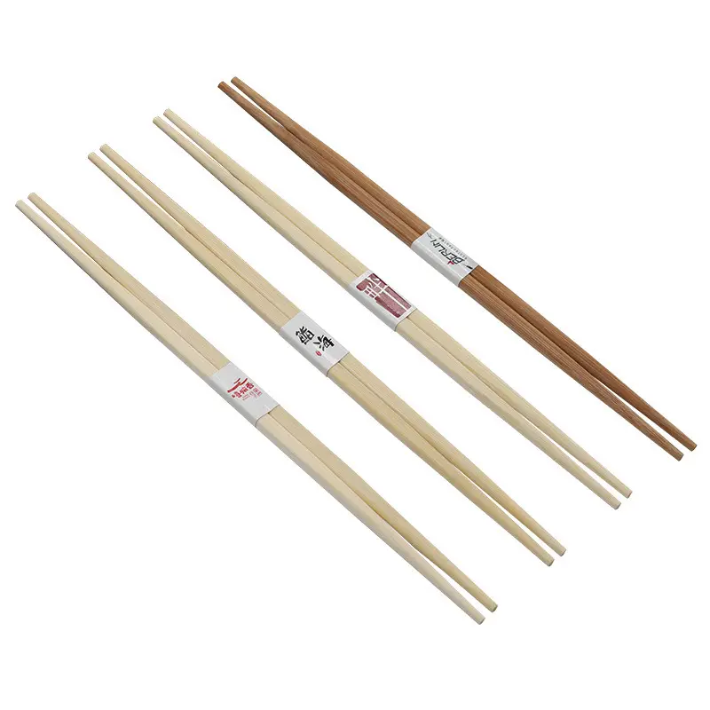 Bambus Customized Long Disposable bamboo chopsticks Bulk Sushi Type Eco Friendly chopstick Double Point With Chopstick Suppliers