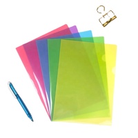 Carpeta de presentación de documentos de negocios de oficina de empresa A5 A4 impresa personalizada para carpeta de archivos PP en forma de L