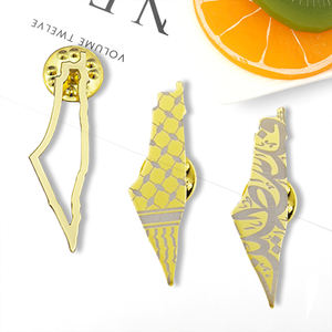 Molde gratis, varios broches, insignia personalizada, Pin de esmalte duro suave, mapa de Palestina, cinta adhesiva, Pin de sandía, Palestina - Product Image 3