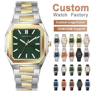 高品質カスタムOEM腕時計 39mmケース 日本製PC21ムーブメント 3ATM防水 メンズ高級クォーツ腕時計 - Product Image 1