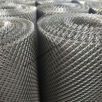 Rouleaux de maille en métal déployé en aluminium de trou de diamant d'approvisionnement d'usine pour la maille de plâtre de mur