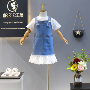 Nouvelles Robes en Jean Premium pour Filles, Derniers Modèles, Motifs Mignons et Simples pour Enfants, Images Provenant d'un Fournisseur Chinois - Product Image 3