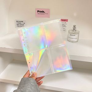 A5 6 Vòng Chất Kết Dính Với Rõ Ràng 4 <span class=keywords><strong>2</strong></span> <span class=keywords><strong>1</strong></span> Pouch Thẻ Tài Liệu Refill Photo Album Trang Ảnh Thẻ Tay Áo Cho Nộp Hồ sơ Tài Liệu - Product Image 6