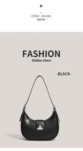 French-style Niche Crescent-shaped Shoulder <b>Bag</b>, Crossbody <b>Bag</b>, Single-shoulder <b>Sling</b> <b>Bag</b> - Product Image 2