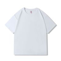 T-shirt en coton personnalisé pour homme, manches courtes, col rond, coupe classique, impression sur le devant, style décontracté, sérigraphie, flocage