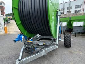 معدات زراعية: بكرة خرطوم متنقلة لنظام ري المزارع بعلبة تروس معدنية - Product Image 3