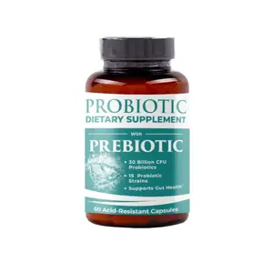Supplément probiotique de 30 milliards d'UFC avec prébiotiques favorise la santé intestinale, soutient le système immunitaire probiotiques pour les femmes et les hommes OEM