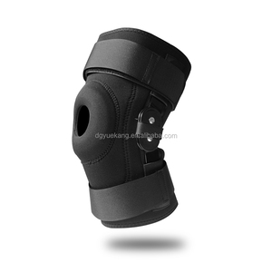 Genouillère réglable à charnière noire pour hommes et femmes, meilleur Support de genou, genouillère de sport - Product Image 1