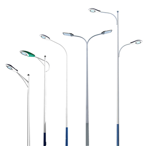 LECUSO Double Arm Hot Dip Galvanized Powder Coated Steel Street Light <b>Poles</b> 4M-12M Customizable Color 20+ Year Lifespan 10-Year - Product Image 5