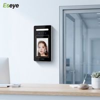 Control de Acceso con Reconocimiento Facial, Controlador de Puerta Independiente, Pantalla Táctil, Lector de Tarjetas RFID, Cerradura de Puerta con Cámara, Visión Nocturna, Impermeable