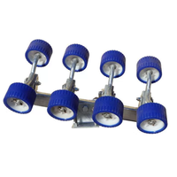 Groupe de rouleaux de remorque de bateau avec support de montage 8 pièces ensemble de rouleaux oscillants pour remorque de bateau