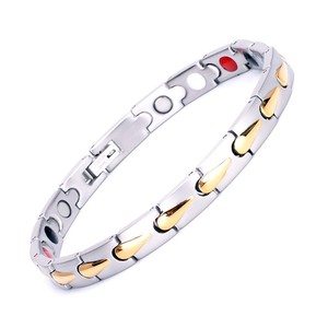 Gelang <span class=keywords><strong>Magnet</strong></span> Stainless Steel, gelang <span class=keywords><strong>Magnet</strong></span> klasik Stainless Steel untuk pasangan pria dan wanita untuk ulang tahun pertunangan pernikahan atau hadiah pesta - Product Image 2