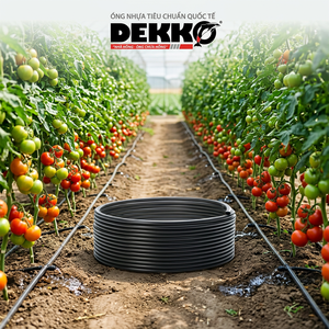 DEKKO - Manguera de Riego por Goteo de HDPE Negro, Redonda, de 20 mm, para Uso Agrícola - Product Image 1