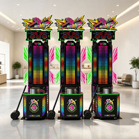 Machine de test de force de frappe commerciale à monnayeur, jeu d'arcade, pour centre de divertissement familial, en plastique, version anglaise
