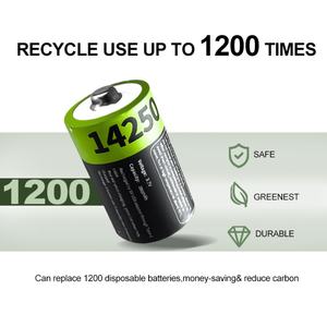 Batterie rechargeable au lithium USB multifonction IILEER 14250 1036mWh 3.7V 280mAh, charge rapide avec port Type C pour lampe torche - Product Image 4