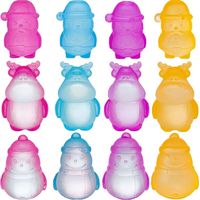 Balle anti-stress TPR à presser pour soulager l'anxiété, motifs Cerf, Père Noël, Bonhomme de neige, Noël, Maltose Squishy