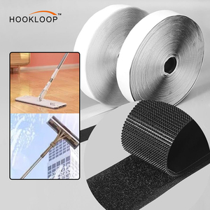 Mạnh mẽ sức mạnh móc và vòng lặp tái sử dụng Fastener Băng mạnh mẽ dính trở lại tuyệt vời kẹp móc và vòng lặp Dải với chất kết dính - Product Image 1