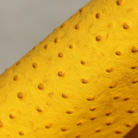 Cuir de vachette durable gaufré effet autruche - Feuille de cuir véritable pleine fleur pour chaussures et ameublement de haute qualité