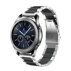 Correa de Acero Inoxidable de Primera Calidad con Cierre Magnético de Liberación Rápida para Reloj Samsung Galaxy <span class=keywords><strong>8</strong></span> <span class=keywords><strong>7</strong></span> 6 5 4 FE Pro Classic Active 2, Correa de Metal - Product Image 1