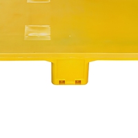 Palette en plastique industrielle simple face de taille standard, grille en HDPE, 1200x1000, 1100x1100, pour rayonnage d'entrepôt, chariot élévateur, bâche de protection, sur mesure
