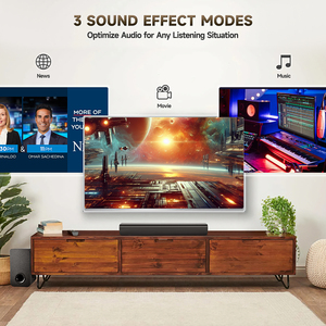 Fansbe <span class=keywords><strong>2</strong></span>.1CH 60W Bluetooth thanh âm thanh không dây, <span class=keywords><strong>Surround</strong></span> rạp hát tại nhà Hệ thống loa TV Soundbar với loa siêu trầm - Product Image 4