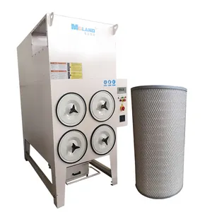 Moland Big Air Flow Durable Industrial Nano Filter Dust Collector Cnc Pulse Filter Cartridge Dust Collector