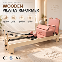 Appareil de Pilates Reformer en bois de chêne, équipement de fitness très demandé, machine de Pilates de haute qualité pour salle de sport