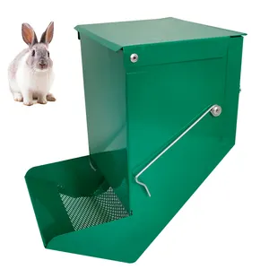 Hot sale high quality feeding trough galvanized metal rabbit feeders LMR-30