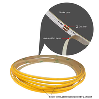 Super dünne 3mm 5V bunte COB LED-Licht leisten für Wohnkultur DIY Blau/Pink/Rot/Lila LED-Klebeband mit hoher Dichte