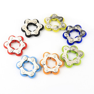 Cadena de <span class=keywords><strong>Bicicleta</strong></span> para Aliviar el Estrés, Cadena de Hierro de Seis Eslabones con Múltiples Transformaciones, Juguete para Aliviar el Estrés - Product Image 1