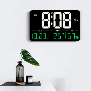 Reloj <span class=keywords><strong>Despertador</strong></span> LED Multifuncional de Fábrica BSCI con Pantalla de Temperatura y Humedad, Calendario Semanal, Control Remoto y Brillo Ajustable - Product Image 3