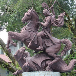 Statua di San Michele Arcangelo in Bronzo a Grandezza Naturale, Scultura Religiosa di Angelo che Elimina i Demonio per Esterni - Product Image 6