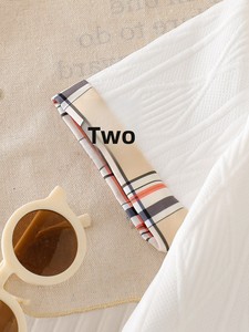 Ensemble deux pièces été 2026 pour garçon : T-shirt à <span class=keywords><strong>carreaux</strong></span> et short patchwork - Product Image 5
