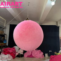 Ballons en peluche gonflables roses pour décoration de fête, prix de gros pour balles en peluche gonflables