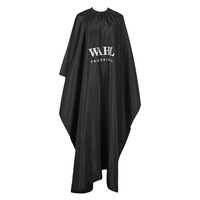 Tablier de coiffure extra large avec logo personnalisé, cape de salon de haute couture en tissu pour la coupe de cheveux, teinture permanente