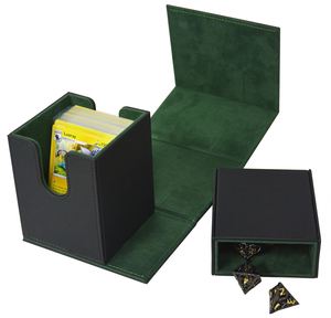 Boîte de rangement en gros pour cartes de jeu à chargement par le haut avec plateau à dés amovible pour collection - Product Image 1
