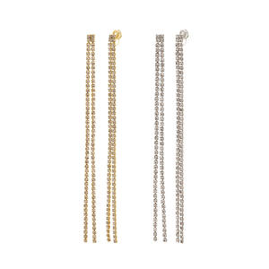 Pendientes de borla finos y lujosos para mujer; Pendientes de clip de gama alta elegantes y de moda <span class=keywords><strong>sin</strong></span> perforar las orejas. - Product Image 6