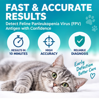 Bandelette de test rapide pour le parvovirus canin, carte de détection d'antigène CPV Ag, kit de test pour animaux de compagnie, version anglaise exclusive