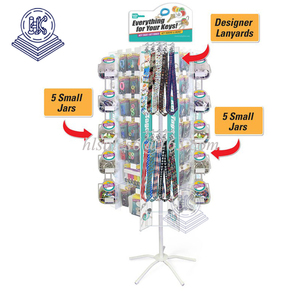 Xoay Kim Loại Đa Tầng Bóng Cây Hiển Thị Đứng Giá Socks Chủ - Product Image 6