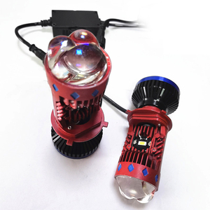 Volante a la izquierda H4 Bombillas LED para faros delanteros 65W 6000K Mini proyector Luz H4 Hilo LED proyector lente Luz - Product Image 2