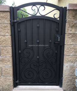 Porte en <span class=keywords><strong>fer</strong></span> moderne à une seule porte avec design <span class=keywords><strong>battant</strong></span>, galvanisée à chaud, motorisation en option, pour usage hôtelier - Product Image 2