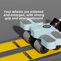 Appareil de fitness à domicile multifonctionnel Entraîneur abdominal intelligent à quatre roues Comptage de rebond automatique pour les roues à rouleaux abdominaux