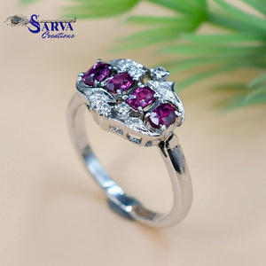 Nuevo anillo de diseño irregular personalizado, anillos de joyería fina de Plata de Ley 925, anillos personalizados, fabricante de joyas Sarva Creation - Product Image 2