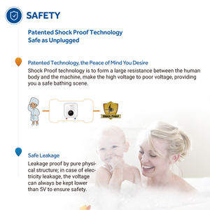 Aparato de inteligencia de baja potencia de nuevo estilo, presión de trabajo debajo del fregadero, calentador de agua eléctrico instantáneo de aluminio sin tanque - Product Image 3